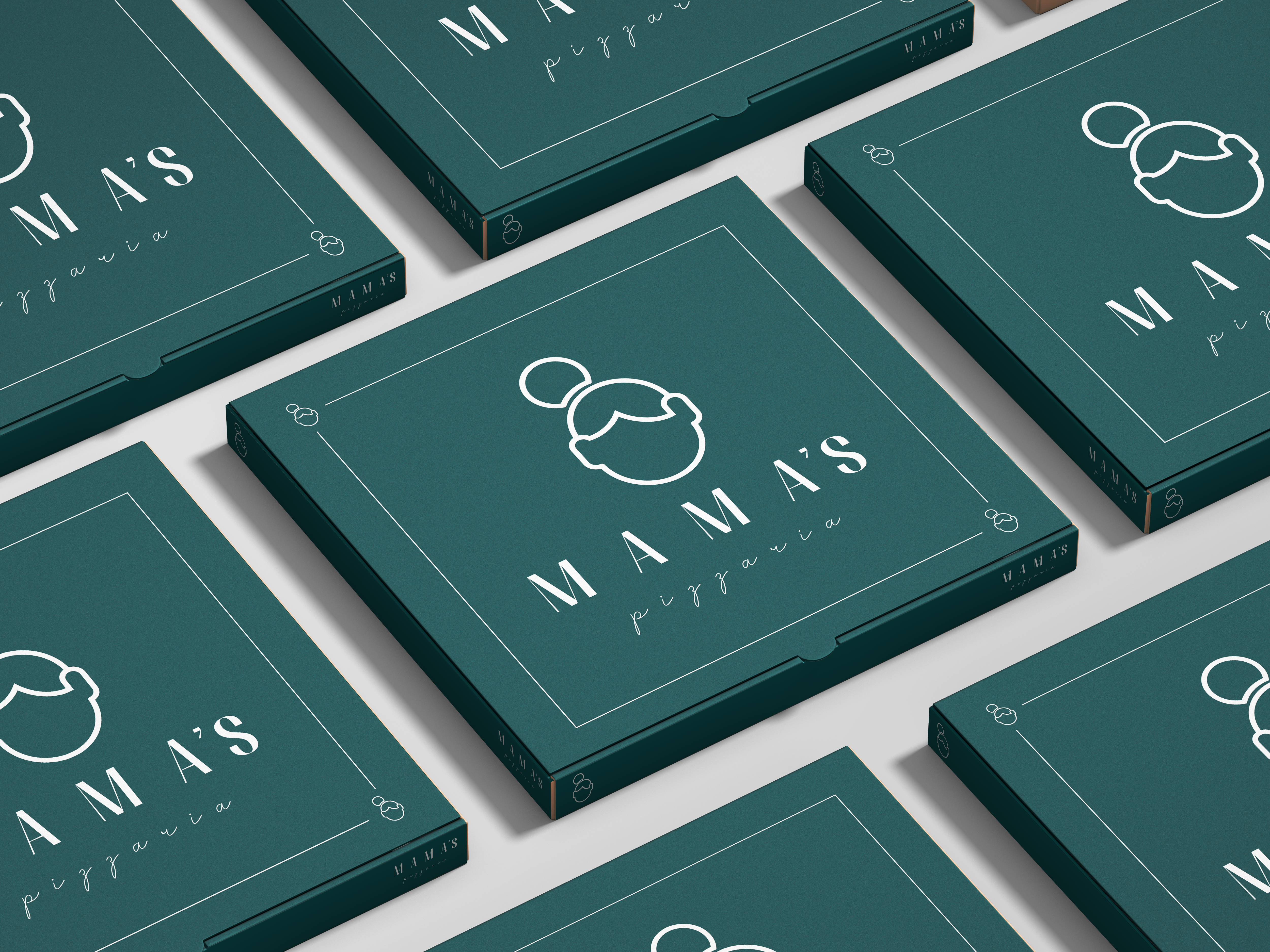 Mama's Pizza Package Box_Grid